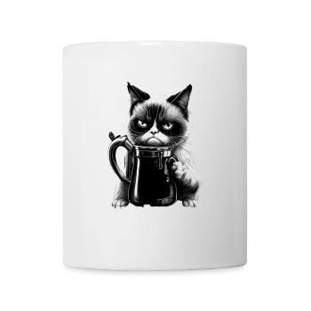 Guten Morgen Ganz dünnes Eis - Katze - Tasse - Weiß - Vorne