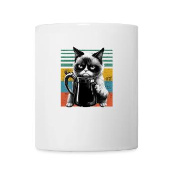 Guten Morgen Ganz dünnes Eis - Katze - Tasse - Weiß - Vorne