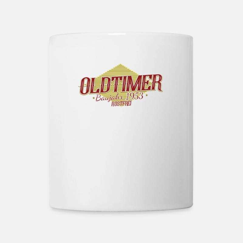 Geburtstag Oldtimer 1953 Rostfrei - Tasse - Weiß