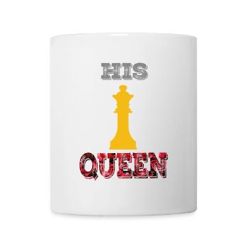 SCHACH/DAME /HIS QUEEN - Tasse - Weiß - Vorne