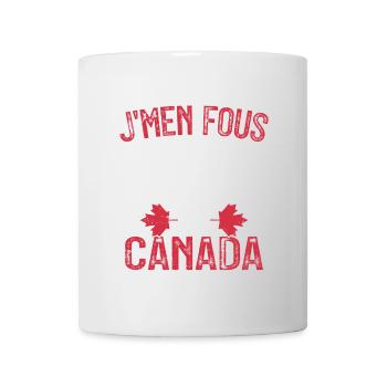 J'men fous je me barre au canada - Mug blanc - blanc - Devant