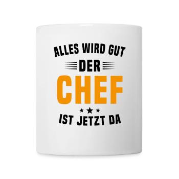 Tout va bien le maître est maintenant là artisanat - Mug blanc - blanc - Devant