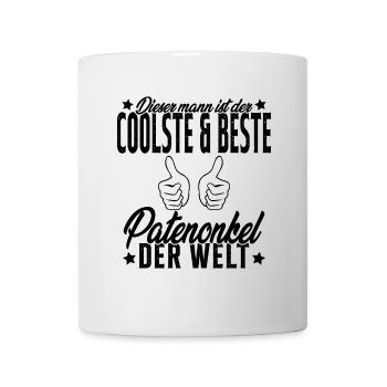 Meilleur Parrain du Monde Humour Cadeau - Mug blanc - blanc - Devant