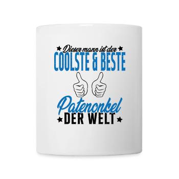 Meilleur Parrain du Monde Humour Cadeau - Mug blanc - blanc - Devant