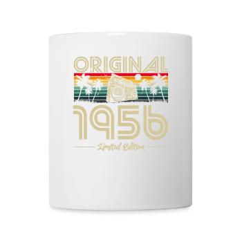 1956 Anniversaire né en 1956 Retro Vintage - Mug blanc - blanc - Devant