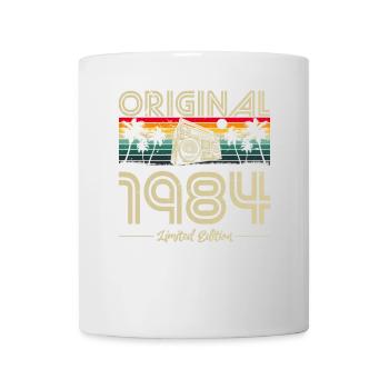 1984 Anniversaire né en 1984 Retro Vintage - Mug blanc - blanc - Devant