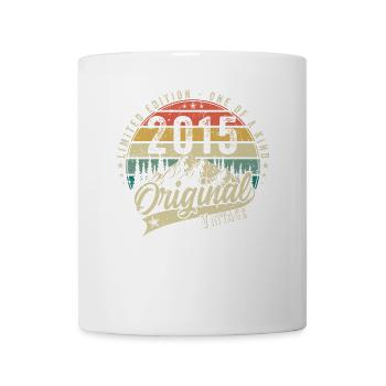 2015 Birthday born in 2015 Retro Vintage - Mug - white - Front
