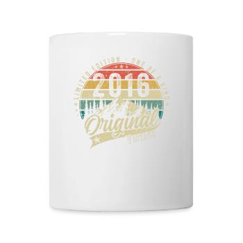 2016 Birthday born in 2016 Retro Vintage - Mug - white - Front