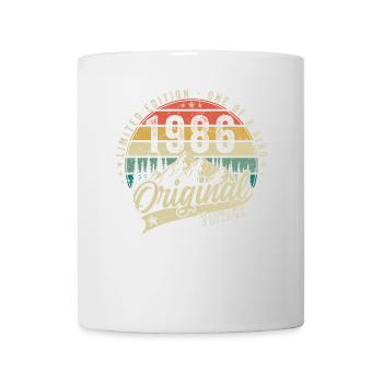 1986 Anniversaire né en 1986 Retro Vintage - Mug blanc - blanc - Devant