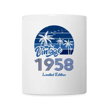 Vintage Year 1958 Limited Edition Blue - Mug - white - Front