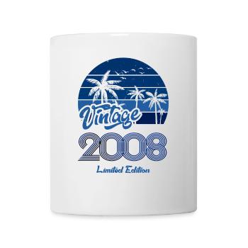 Vintage Year 2008 Limited Edition Blue - Mug - white - Front