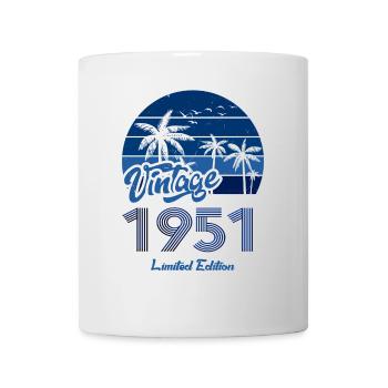 Vintage Year 1951 Limited Edition Blue - Mug - white - Front