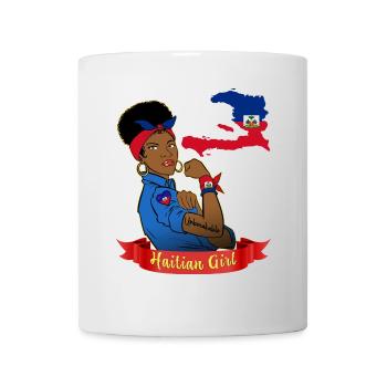 Haïti Fille Forte Courageuse Femme Haïtienne Fière - Mug blanc - blanc - Devant