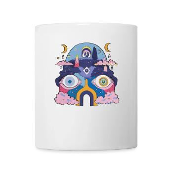 Robot psychédélique - Mug blanc - blanc - Devant