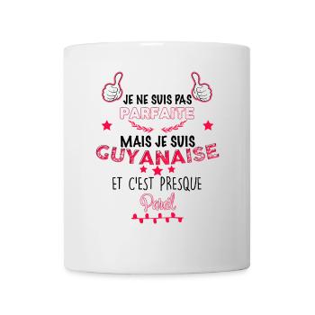 Femme Guyanaise Parfaite Humour Maman Et Fille - Mug blanc - blanc - Devant