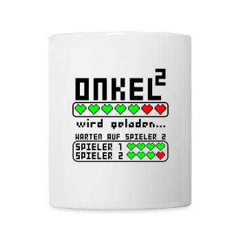 Onkel Hoch 2 zum zweiten mal Zwei Enkelkinder - Tasse - Weiß - Vorne