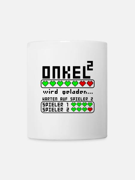 Onkel Hoch 2 zum zweiten mal Zwei Enkelkinder - Tasse - Weiß