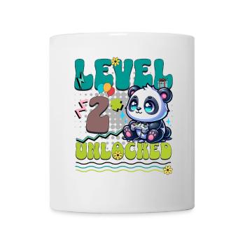 2nd Birthday Level Unlocked Gaming Panda - Mug - white - Front