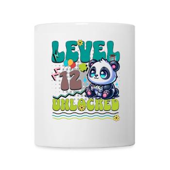 12th Birthday Level Unlocked Gaming Panda - Mug - white - Front
