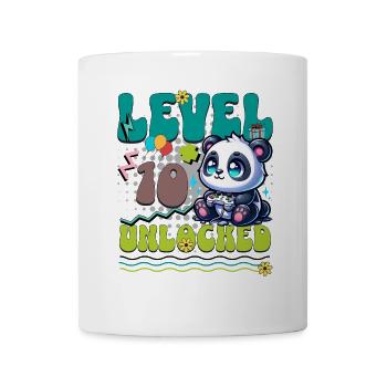 10th Anniversary Level Unlocked Gaming Panda - Mug - white - Front