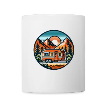 Camping Camper Caravan - Mug - white - Front
