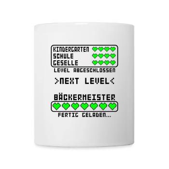 Bäckermeister Bäcker Meister bestanden - Tasse - Weiß - Vorne