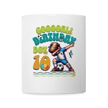 10th Birthday Football - Mug - white - Front