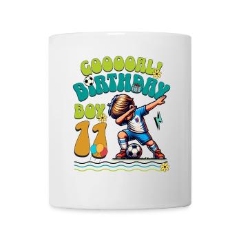 11th Birthday Football - Mug - white - Front