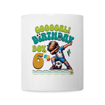 6th Birthday Football - Mug - white - Front