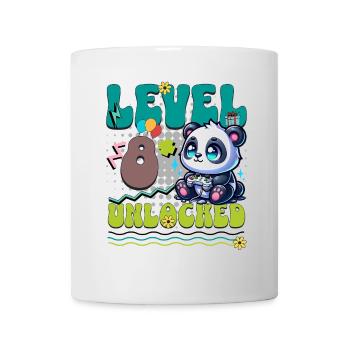8th Birthday Level Unlocked Gaming Panda - Mug - white - Front