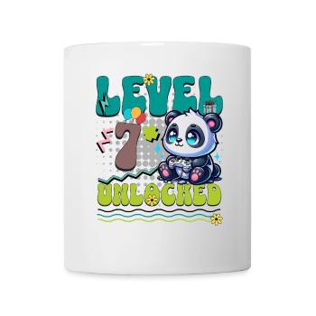7th Birthday Level Unlocked Gaming Panda - Mug - white - Front