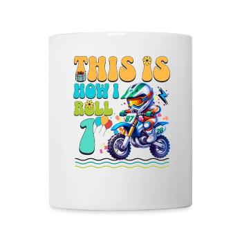 1er anniversaire de motocross - Mug blanc - blanc - Devant