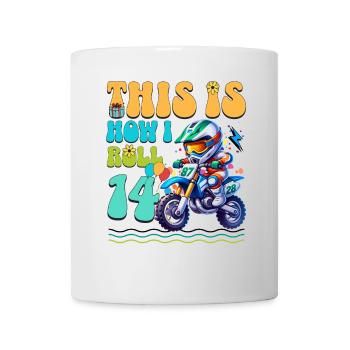 Motocross 14th Birthday - Mug - white - Front