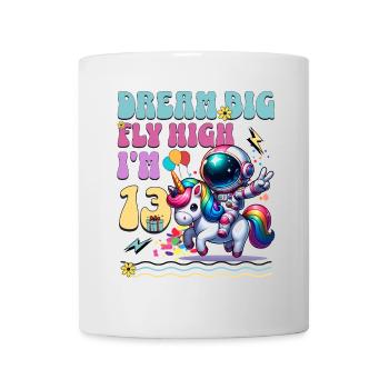 Astronaut Unicorn 13th Birthday - Mug - white - Front