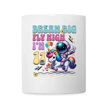 Astronaut Unicorn 11th Birthday - Mug - white - Front