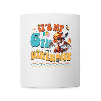 Dragon 6ème anniversaire Dragon - Mug blanc - blanc - Devant