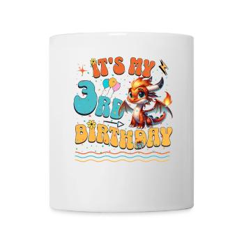Dragon 3ème anniversaire Dragon - Mug blanc - blanc - Devant
