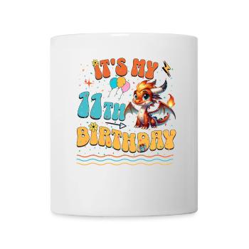 Dragon 11th Birthday Dragon - Mug - white - Front
