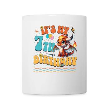 Dragon 7th Birthday Dragon - Mug - white - Front