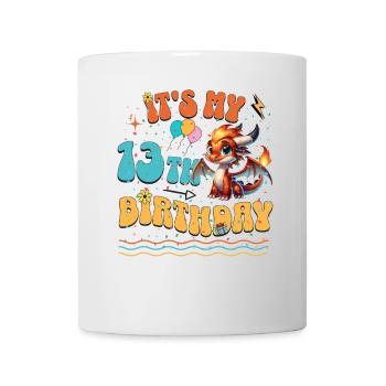 Dragon 13th Birthday Dragon - Mug - white - Front