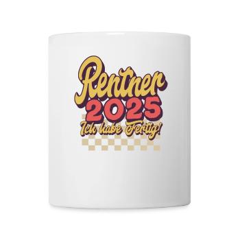 Rentner 2025 - Tasse - Weiß - Vorne