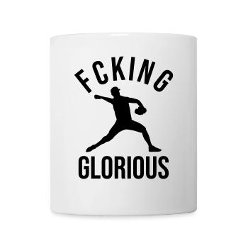 Cooler Baseballspieler - Tasse - Weiß - Vorne