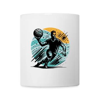 Handball - Mug blanc - blanc - Devant