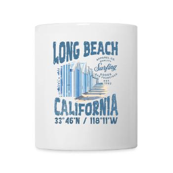 Long Beach Surfen 3 - Tasse - Weiß - Vorne