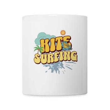 Kitesurf Kitesurfer Kiteboard - Mug blanc - blanc - Devant
