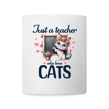 Teacher Who Loves Cats - Mug - white - Front