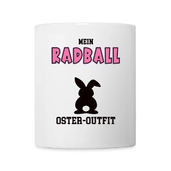 Radball Oster Outfit Ostergeschenk Radballerin - Tasse - Weiß - Vorne