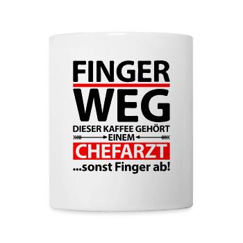 Chefarzt Abschiedsgeschenk Geschenkideen Sprüche - Tasse - Weiß - Vorne