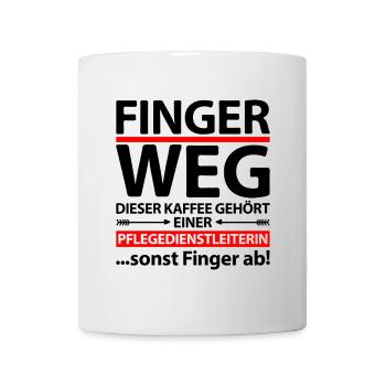 Pflegedienstleiterin PDL Abschiedsgeschenk - Tasse - Weiß - Vorne