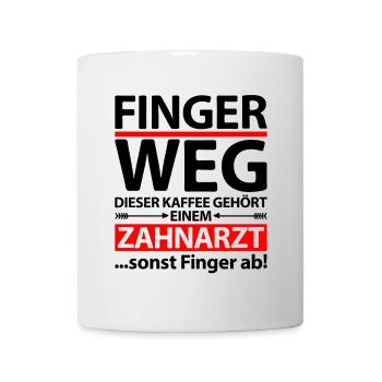 Zahnarzt Abschiedsgeschenk Ruhestand Jubiläum - Tasse - Weiß - Vorne